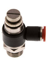 Flow Control Silencer Meter-In Elbow 8 mm - G3/8'' Brass/PA 66