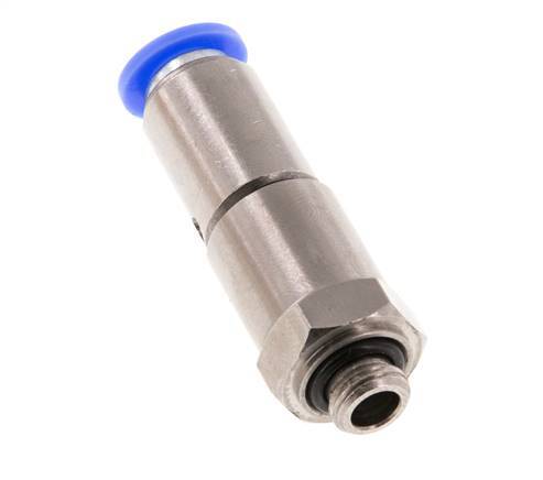 8mm & G1/8'' Quick Swivel Joint Push-In-Male Threads Nickel-Plated Brass/PBT NBR Rotatable