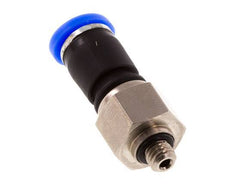 4mm & M5 Swivel Joint Push-In-Male Threads Nickel-Plated Brass/PBT NBR Rotatable
