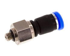 4mm & M5 Swivel Joint Push-In-Male Threads Nickel-Plated Brass/PBT NBR Rotatable
