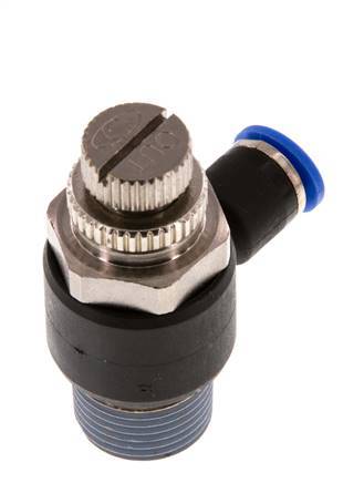 Flow Control Silencer Meter-Out Elbow 6 mm - R3/8'' Brass/PA 66