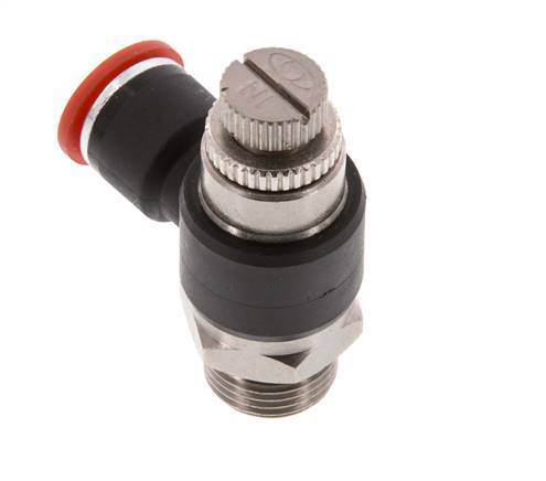 Flow Control Silencer Meter-In Elbow 10 mm - G3/8'' Brass/PA 66