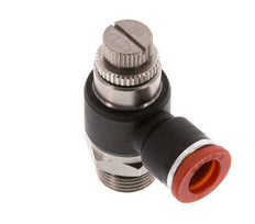 Flow Control Silencer Meter-In Elbow 10 mm - G3/8'' Brass/PA 66