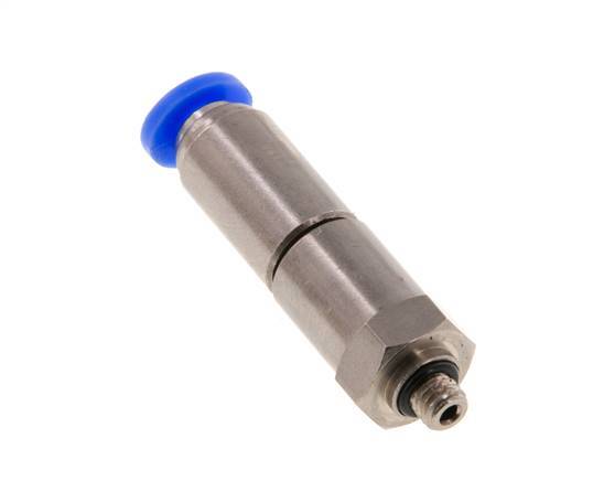 4mm & M5 Quick Swivel Joint Push-In-Male Threads Nickel-Plated Brass/PBT NBR Rotatable