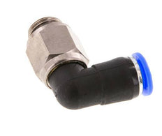 8mm & G1/4'' Elbow Swivel Joint Push-In-Male Threads Nickel-Plated Brass/PBT NBR Rotatable