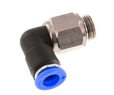 8mm & G1/4'' Elbow Swivel Joint Push-In-Male Threads Nickel-Plated Brass/PBT NBR Rotatable