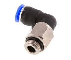 8mm & G1/4'' Elbow Swivel Joint Push-In-Male Threads Nickel-Plated Brass/PBT NBR Rotatable