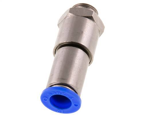 12mm & G3/8'' Quick Swivel Joint Push-In-Male Threads Nickel-Plated Brass/PBT NBR Rotatable