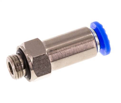 Push-In Check Valve 6mm & G1/8'' Male Brass/PBT 0.2-10bar (3-145psi) Hose-Thread