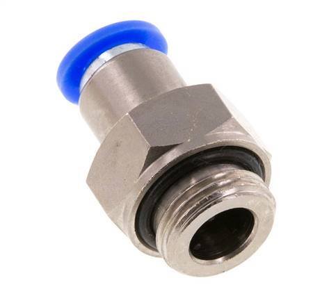 Push-In Fitting 8mm & G3/8'' Male Auto Shut-Off Brass/PBT 0-10bar (0-145psi)