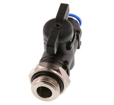 2-Way Straight Ball Valve 6 mm - G3/8'' Plastic/Brass