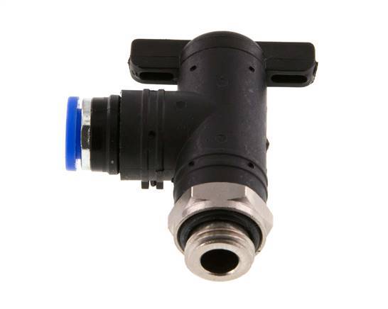 2-Way Elbow Ball Valve 8 mm - G1/4'' Plastic/Brass