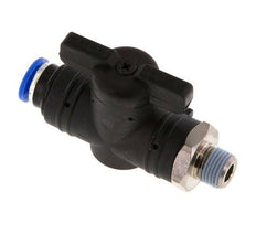 2-Way Straight Ball Valve 6 mm - R1/8'' Plastic/Brass