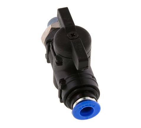 2-Way Straight Ball Valve 6 mm - R1/8'' Plastic/Brass