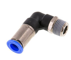 Push-In Fitting 12mm & R1/2'' Male Auto Shut-Off Elbow Brass/PBT 0-10bar (0-145psi)