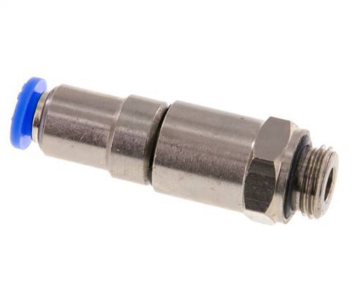 6mm & G1/4'' Quick Swivel Joint Push-In-Male Threads Nickel-Plated Brass/PBT NBR Rotatable