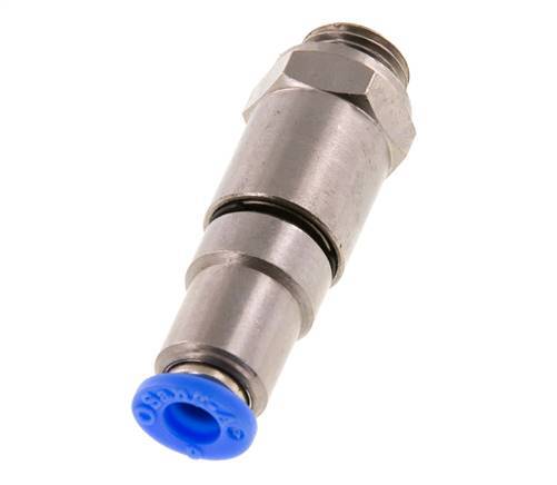 6mm & G1/4'' Quick Swivel Joint Push-In-Male Threads Nickel-Plated Brass/PBT NBR Rotatable