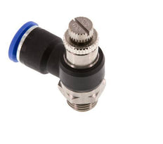 Flow Control Silencer Meter-Out Elbow 10 mm - G1/4'' Brass/PA 66