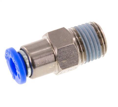 Push-In Check Valve 6mm & R1/4'' Male Brass/PBT 0.2-10bar (3-145psi) Hose-Thread