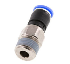 8mm & R3/8'' Swivel Joint Push-In-Male Threads Nickel-Plated Brass/PBT NBR Rotatable