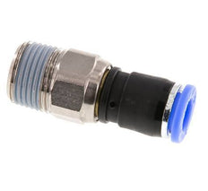 8mm & R3/8'' Swivel Joint Push-In-Male Threads Nickel-Plated Brass/PBT NBR Rotatable