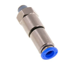 8mm & R1/8'' Quick Swivel Joint Push-In-Male Threads Nickel-Plated Brass/PBT NBR Rotatable