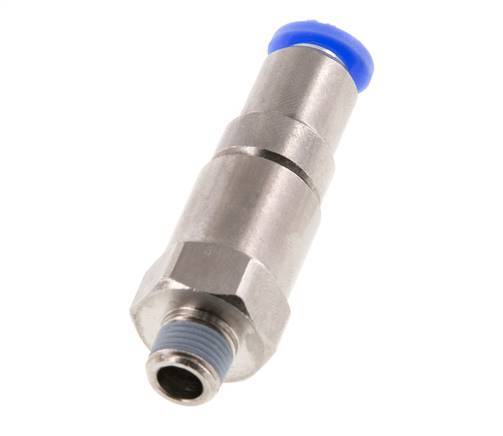 6mm & R1/8'' Quick Swivel Joint Push-In-Male Threads Nickel-Plated Brass/PBT NBR Rotatable