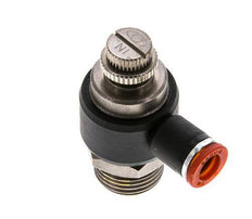 Flow Control Silencer Meter-In Elbow 8 mm - G1/2'' Brass/PA 66