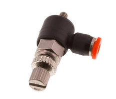 Flow Control Silencer Meter-In Elbow 3 mm - M3 Brass/PBT