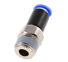 10mm & R1/2'' Swivel Joint Push-In-Male Threads Nickel-Plated Brass/PBT NBR Rotatable