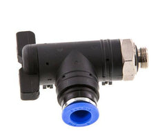 2-Way Elbow Ball Valve 8 mm - G1/8'' Plastic/Brass