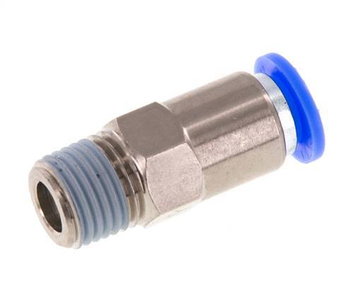 Push-In Check Valve 8mm & R1/4'' Male Brass/PBT 0.2-10bar (3-145psi) Hose-Thread