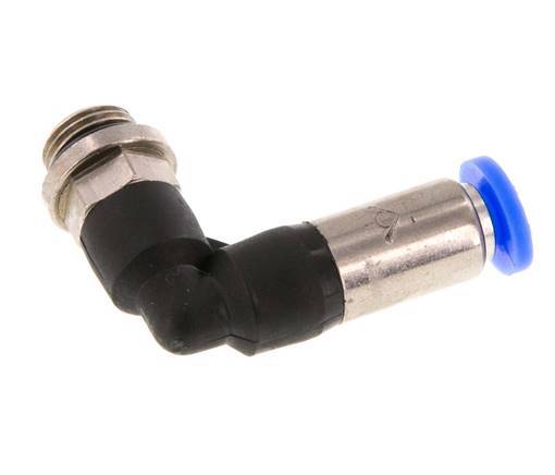 Push-In Fitting 4mm & G1/8'' Male Auto Shut-Off Elbow Brass/PBT 0-10bar (0-145psi) [2 Pieces]