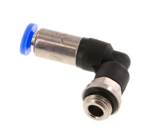 Push-In Fitting 4mm & G1/8'' Male Auto Shut-Off Elbow Brass/PBT 0-10bar (0-145psi) [2 Pieces]