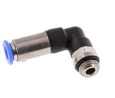 Push-In Fitting 8mm & G1/4'' Male Auto Shut-Off Elbow Brass/PBT 0-10bar (0-145psi)