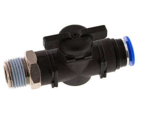 2-Way Straight Ball Valve 12 mm - R1/2'' Plastic/Brass