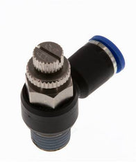Flow Control Silencer Meter-Out Elbow 8 mm - R1/4'' Brass/PA 66