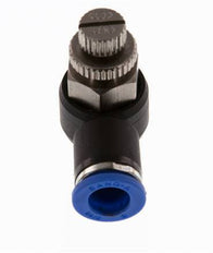 Flow Control Silencer Meter-Out Elbow 8 mm - R1/4'' Brass/PA 66