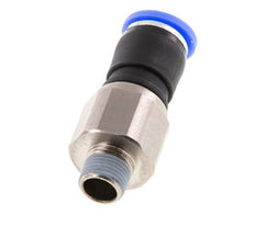 8mm & R1/8'' Swivel Joint Push-In-Male Threads Nickel-Plated Brass/PBT NBR Rotatable