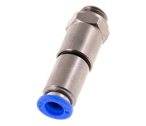 8mm & G1/4'' Quick Swivel Joint Push-In-Male Threads Nickel-Plated Brass/PBT NBR Rotatable