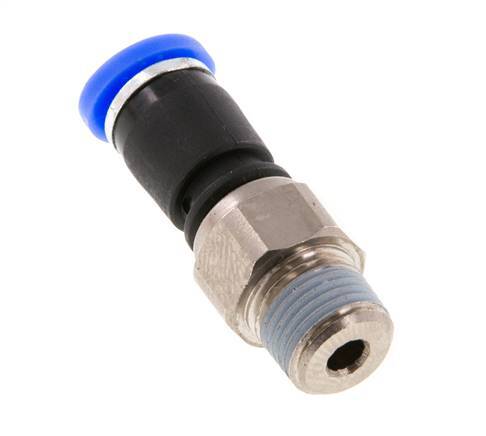 4mm & R1/8'' Swivel Joint Push-In-Male Threads Nickel-Plated Brass/PBT NBR Rotatable