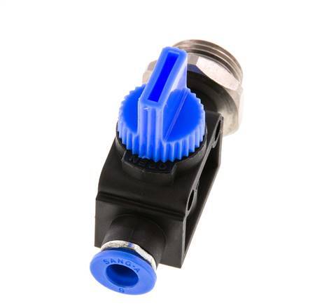 3/2-Way Shut-Off Hand Valve 6 mm - G3/8'' Plastic/Brass Thread-side venting