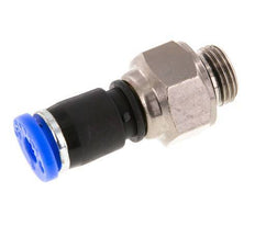 4mm & G1/8'' Swivel Joint Push-In-Male Threads Nickel-Plated Brass/PBT NBR Rotatable