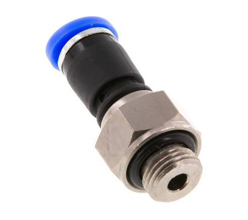 4mm & G1/8'' Swivel Joint Push-In-Male Threads Nickel-Plated Brass/PBT NBR Rotatable