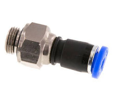 4mm & G1/8'' Swivel Joint Push-In-Male Threads Nickel-Plated Brass/PBT NBR Rotatable