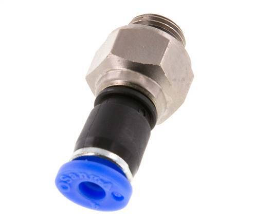 4mm & G1/8'' Swivel Joint Push-In-Male Threads Nickel-Plated Brass/PBT NBR Rotatable