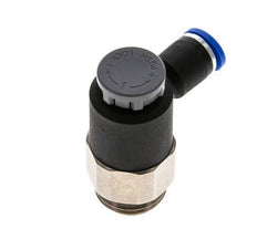 Flow Control Valve Meter-Out Elbow 8 mm - G1/2'' Brass/PA 66 Locknut