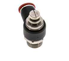 Flow Control Silencer Meter-In Elbow 12 mm - G1/2'' Brass/PA 66