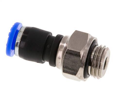 6mm & G1/4'' Swivel Joint Push-In-Male Threads Nickel-Plated Brass/PBT NBR Rotatable