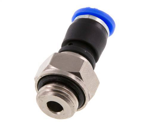 6mm & G1/4'' Swivel Joint Push-In-Male Threads Nickel-Plated Brass/PBT NBR Rotatable